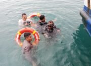 Baling-baling Kapal Terlilit Tali, Kapolsek KPG dan Wasatpel Pelabuhan Bertindak Heroik