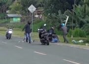 Viral di Medsos, seorang Pria Dikeroyok Empat Orang Tak Dikenal di Jalan GORR