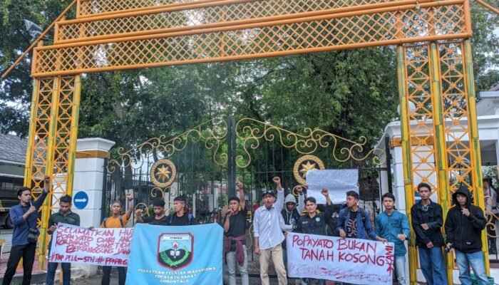 Gagal Temui Gubernur, Mahasiswa Popayato Ultimatum Tutup  PT LIL dan PT STN