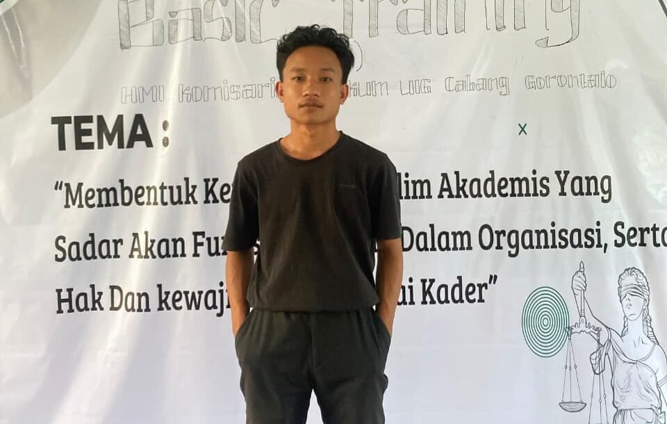 Alif Ibrahim, mahasiswa Fakultas Hukum Universitas Ichsan Gorontalo