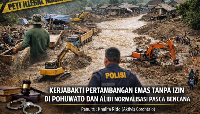 Kerjabakti Pertambangan Emas Tanpa Izin di Pohuwato dan Alibi Normalisasi Pasca Bencana